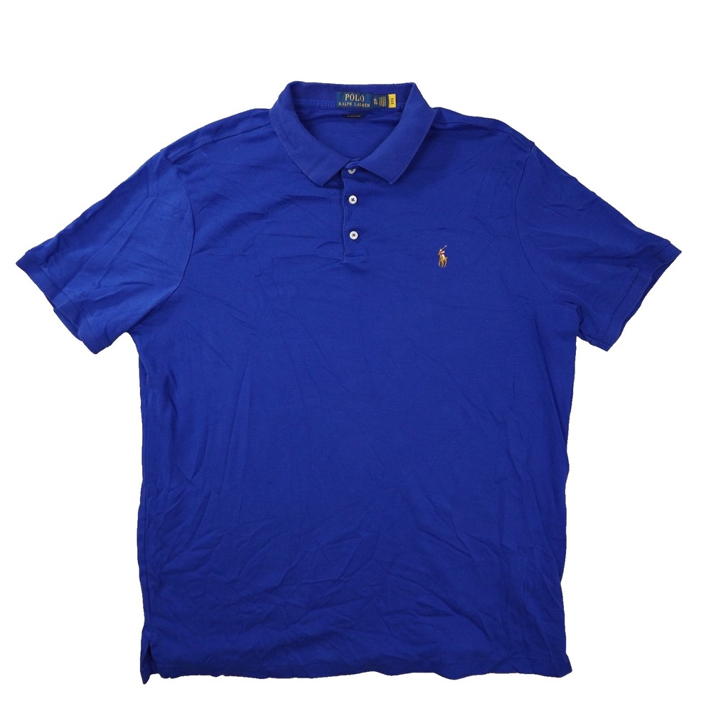 Polo Ralph Lauren Classic Fit Polo Shirt Men's XL Royal Blue Preppy Nautical